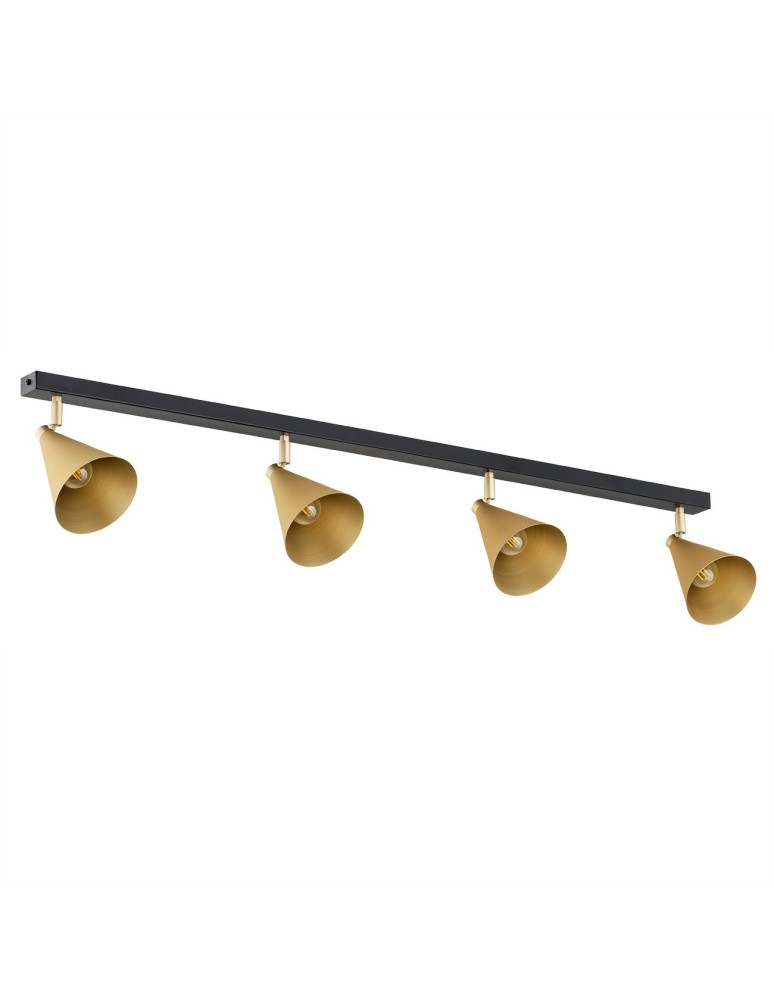 Spotlight ceiling lamps - Argon LUCINDA plafond 4 fl. 4x7W (max) gold black 1807 - product kolory-swiatla.pl 2