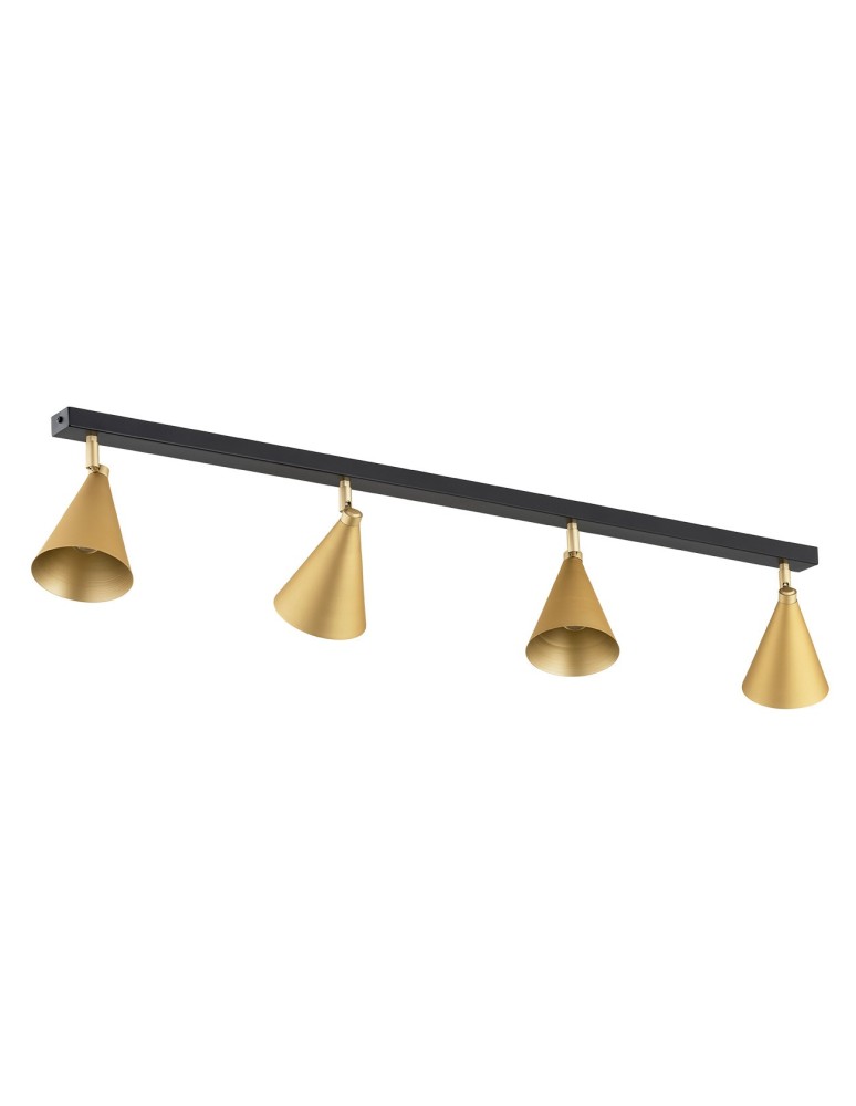 Spotlight ceiling lamps - Argon LUCINDA plafond 4 fl. 4x7W (max) gold black 1807 - product kolory-swiatla.pl 3