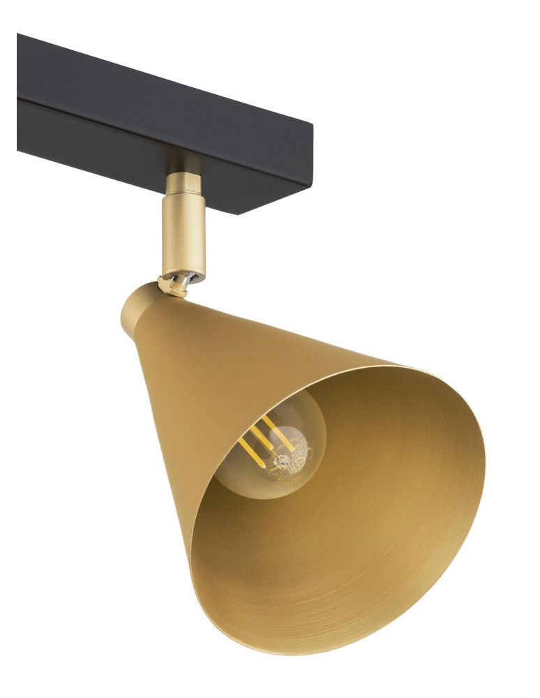 Spotlight ceiling lamps - Argon LUCINDA plafond 4 fl. 4x7W (max) gold black 1807 - product kolory-swiatla.pl 4