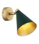 Green wall lamps - Argon LUCINDA wall lamp / plafond 1 fl. 1x7W (max) green gold 8254 - product 1