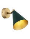 Argon LUCINDA wall lamp / plafond 1 fl. 1x7W (max) green gold 8254