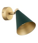 Green wall lamps - Argon LUCINDA wall lamp / plafond 1 fl. 1x7W (max) green gold 8254 - product 2