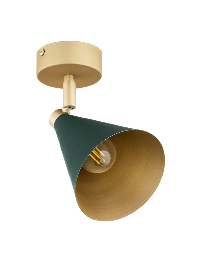 Green wall lamps - Argon LUCINDA wall lamp / plafond 1 fl. 1x7W (max) green gold 8254 - product kolory-swiatla.pl 4
