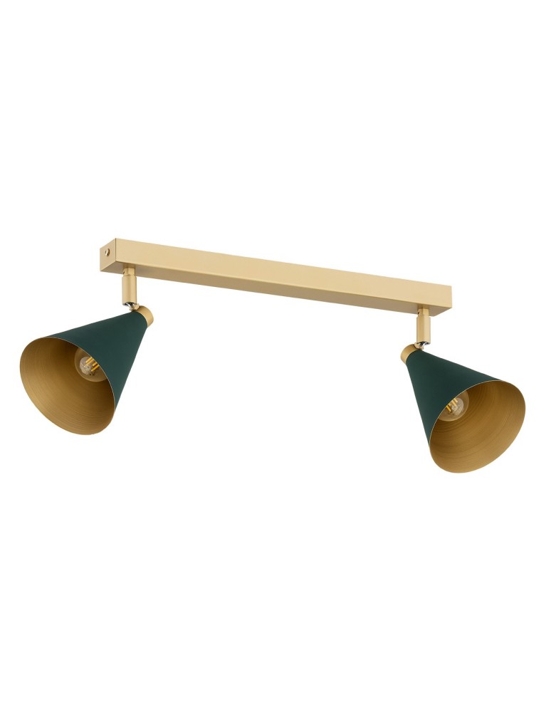 Spotlight ceiling lamps - Argon LUCINDA 2 fl. plafond 2x7W (max) green gold 7148 - product kolory-swiatla.pl 2
