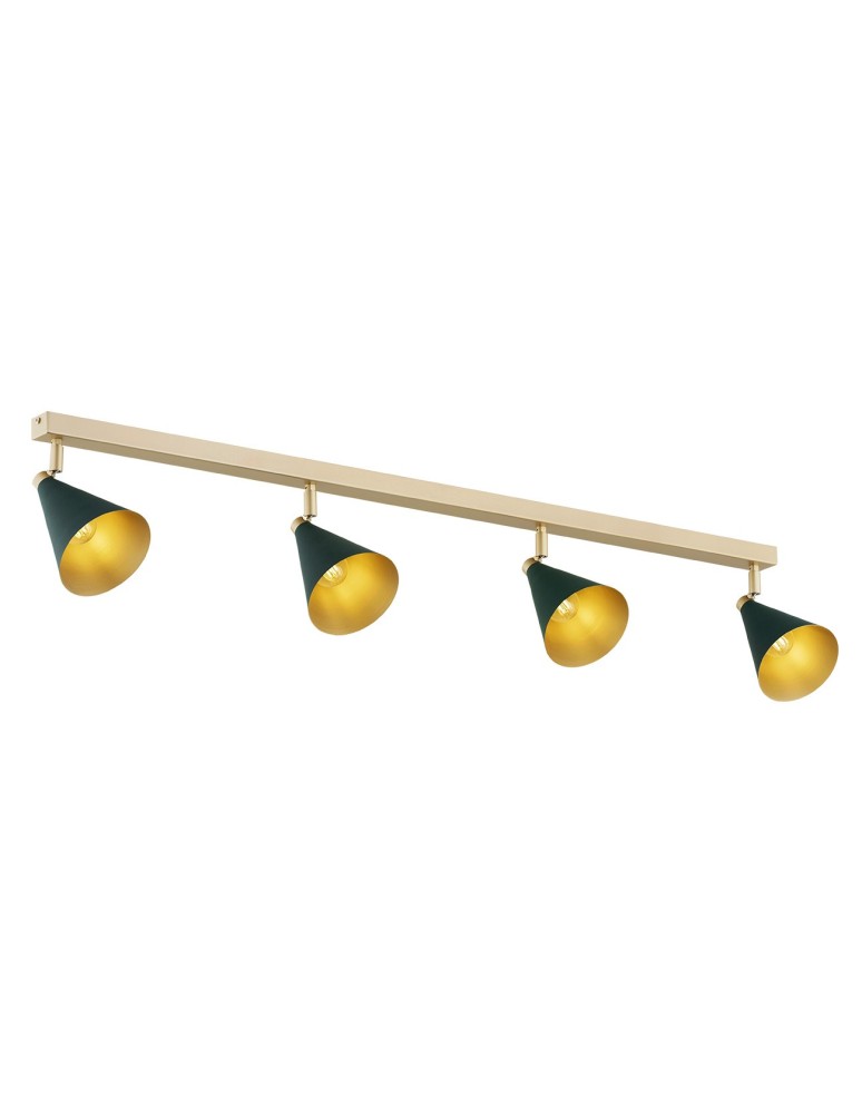 Spotlight ceiling lamps - Argon LUCINDA plafond 4 fl. 4x7W (max) green gold 1806 - product kolory-swiatla.pl 1