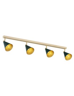 Argon LUCINDA plafon 4 pł. 4x7W (max) zielony złoty 1806