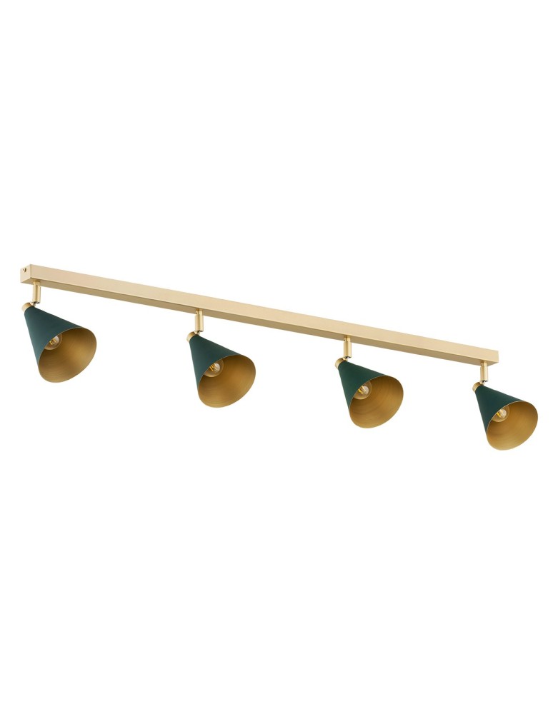 Spotlight ceiling lamps - Argon LUCINDA plafond 4 fl. 4x7W (max) green gold 1806 - product kolory-swiatla.pl 2