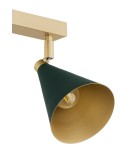Spotlight ceiling lamps - Argon LUCINDA plafond 4 fl. 4x7W (max) green gold 1806 - product 4