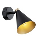 Loft wall lamps - industrial - Argon LUCINDA wall lamp / plafond 1 pł. 1x7W (max) black gold 8253 - product 1