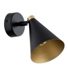 Loft wall lamps - industrial - Argon LUCINDA wall lamp / plafond 1 pł. 1x7W (max) black gold 8253 - product 2