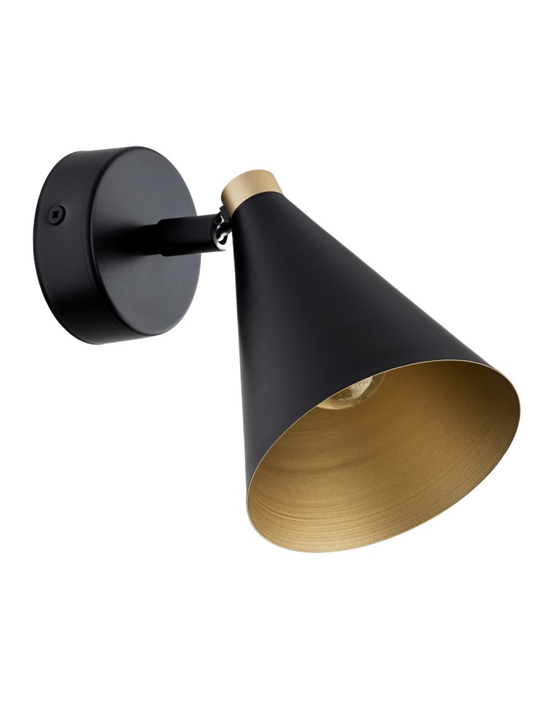 Loft wall lamps - industrial - Argon LUCINDA wall lamp / plafond 1 pł. 1x7W (max) black gold 8253 - product kolory-swiatla.pl 2