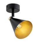 Loft wall lamps - industrial - Argon LUCINDA wall lamp / plafond 1 pł. 1x7W (max) black gold 8253 - product 3