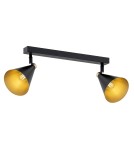 Spotlight ceiling lamps - Argon LUCINDA 2 fl. plafond 2x7W (max) black gold 7170 - product 1