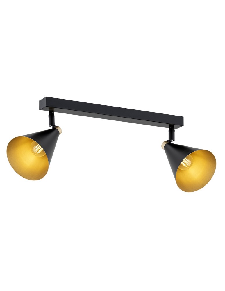 Spotlight ceiling lamps - Argon LUCINDA 2 fl. plafond 2x7W (max) black gold 7170 - product kolory-swiatla.pl 1