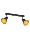 Argon LUCINDA 2 fl. plafond 2x7W (max) black gold 7170