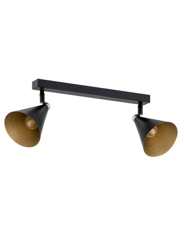 Argon LUCINDA 2 fl. plafond 2x7W (max) black gold 7170 - product 2