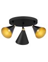 Argon LUCINDA plafond 3 fl. 3x7W (max) black gold 6244