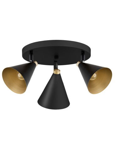 Argon LUCINDA plafond 3 fl. 3x7W (max) black gold 6244 - product 2