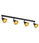 Spotlight ceiling lamps - Argon LUCINDA plafond 4 fl. 4x7W (max) black gold 1817 - product 1