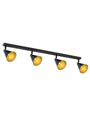 Argon LUCINDA plafond 4 fl. 4x7W (max) black gold 1817
