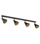 Spotlight ceiling lamps - Argon LUCINDA plafond 4 fl. 4x7W (max) black gold 1817 - product 2