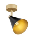 Loft wall lamps - industrial - Argon LUCINDA wall lamp / plafond 1 pł. 1x7W (max) black gold 8279 - product 1