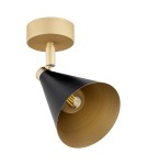 Loft wall lamps - industrial - Argon LUCINDA wall lamp / plafond 1 pł. 1x7W (max) black gold 8279 - product 2