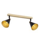 Spotlight ceiling lamps - Argon LUCINDA 2 fl. plafond 2x7W (max) black gold 7147 - product 3