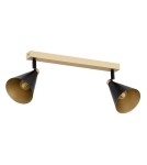 Spotlight ceiling lamps - Argon LUCINDA 2 fl. plafond 2x7W (max) black gold 7147 - product 4
