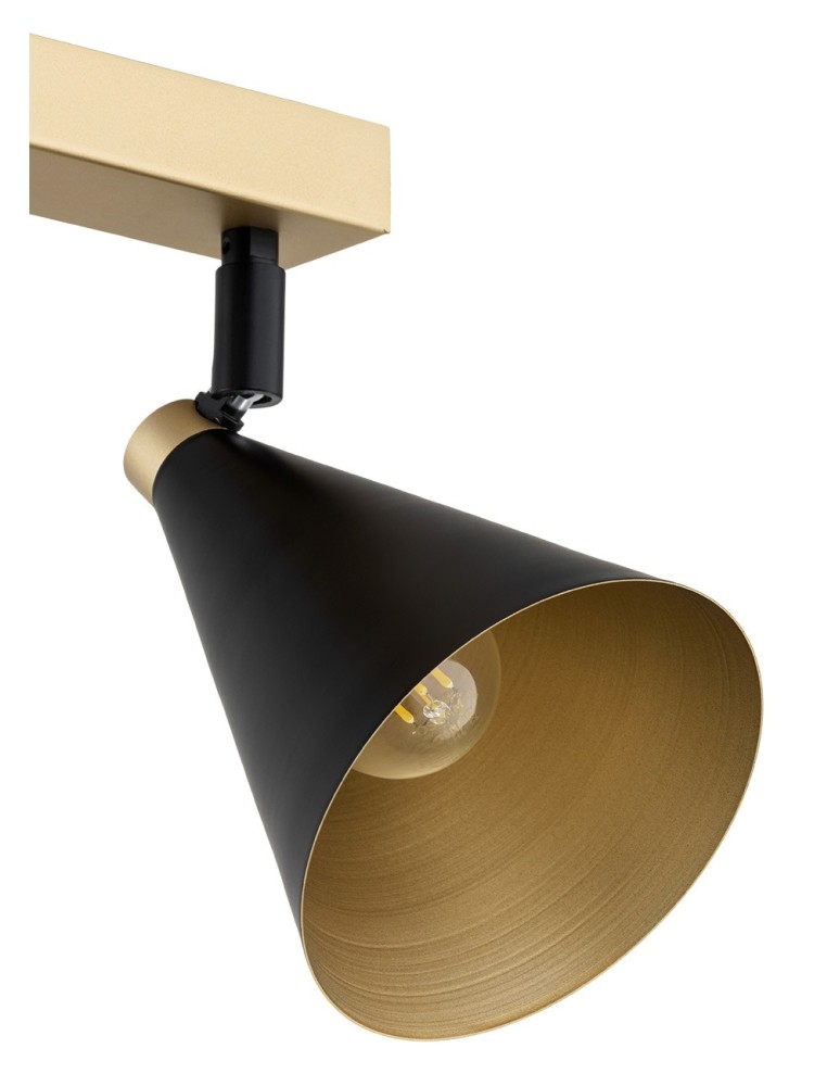 Spotlight ceiling lamps - Argon LUCINDA 2 fl. plafond 2x7W (max) black gold 7147 - product kolory-swiatla.pl 5