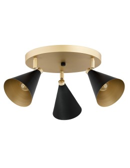 Argon LUCINDA plafon 3 pł. 3x7W (max) czarny złoty 6262 - produkt 2