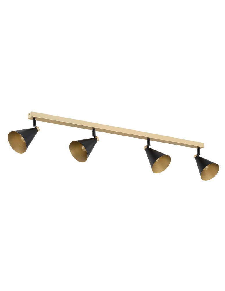 Spotlight ceiling lamps - Argon LUCINDA plafond 4 fl. 4x7W (max) black gold 1805 - product kolory-swiatla.pl 3