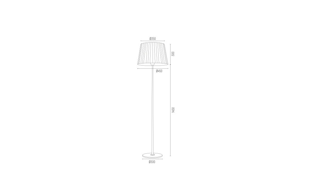 Argon ASTI lampa podłogowa 1 pł 1x15W (max) biały chrom 3849