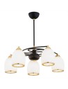 Argon AVILA PLUS chandelier 5 fl. 5x15W (max) opal mat black structure 2115