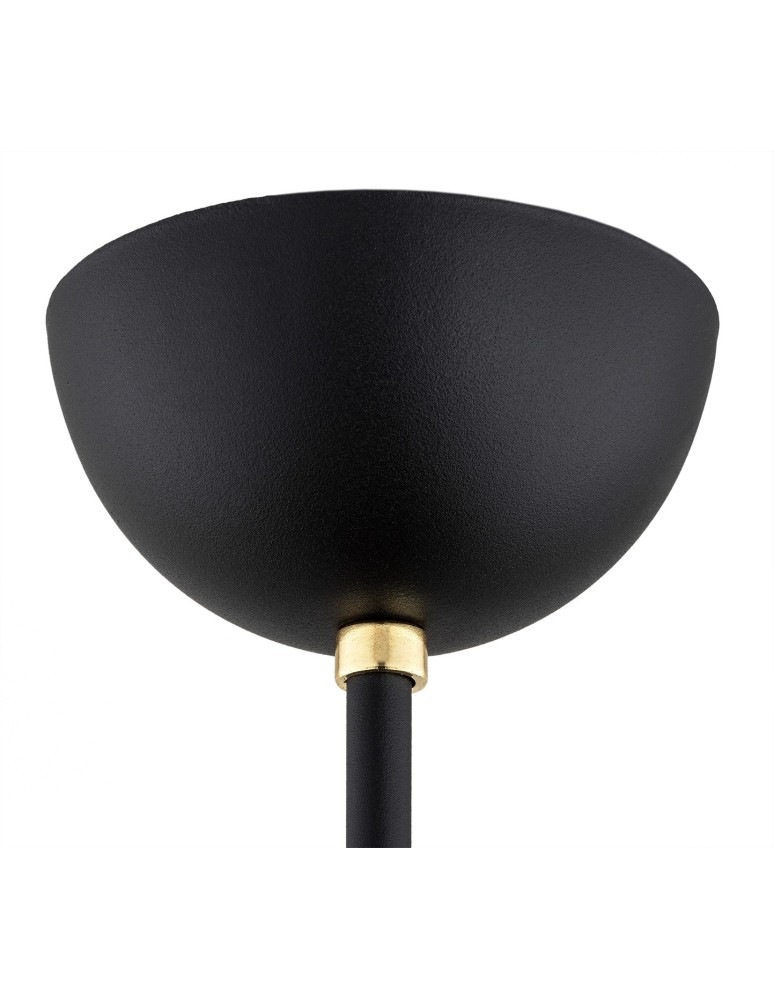 Chandeliers - Argon AVILA PLUS chandelier 5 fl. 5x15W (max) opal mat black structure 2115 - product kolory-swiatla.pl 5