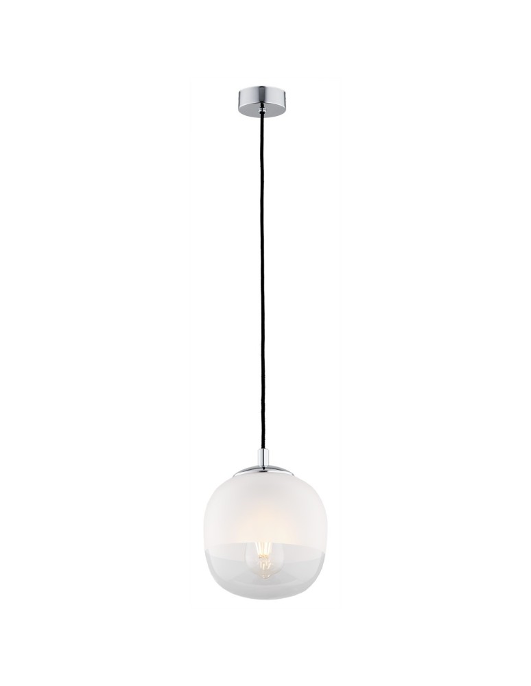 Single pendant lamps - Argon BALTIMORE 1 fl. pendant lamp 1x15W (max) opal mat transparent 4676 - product kolory-swiatla.pl 1