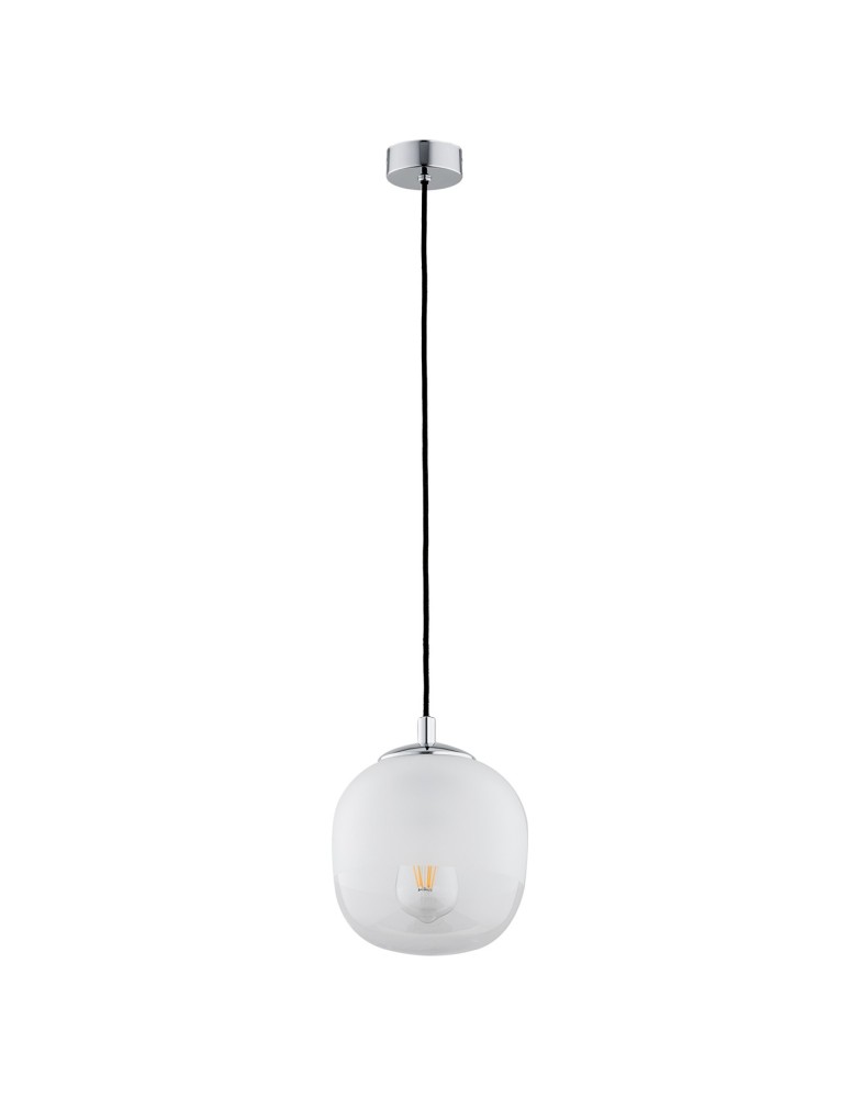 Single pendant lamps - Argon BALTIMORE 1 fl. pendant lamp 1x15W (max) opal mat transparent 4676 - product kolory-swiatla.pl 2