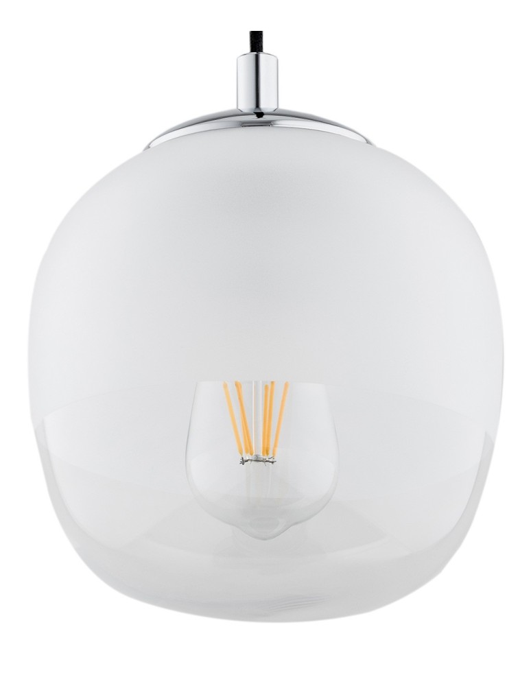 Single pendant lamps - Argon BALTIMORE 1 fl. pendant lamp 1x15W (max) opal mat transparent 4676 - product kolory-swiatla.pl 3