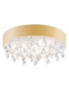 Argon BELLA plafond 3 fl. 3x15W (max) gold structure milky 1497