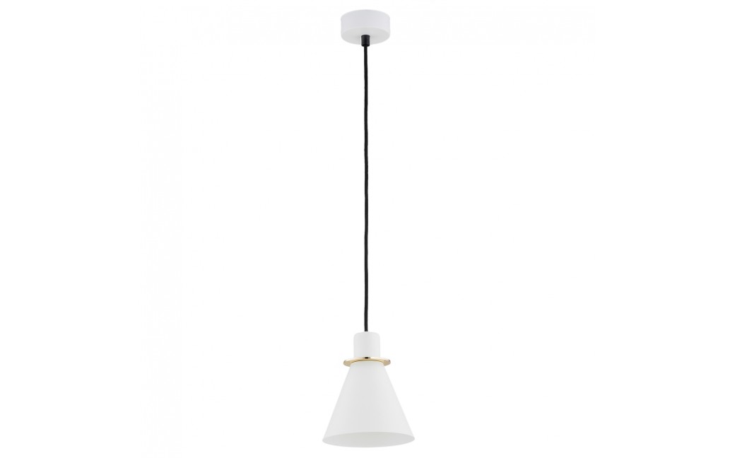 Argon BEVERLY lampa wisząca 1 pł. 1x15W (max) biały struktura elementy mosiądzowane 4680