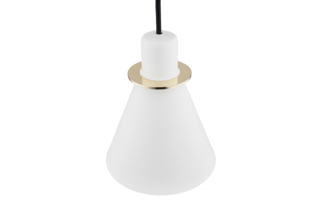 Argon BEVERLY lampa wisząca 1 pł. 1x15W (max) biały struktura elementy mosiądzowane 4680