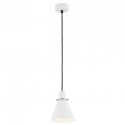 Argon BEVERLY lampa wisząca 1 pł. 1x15W (max) biały struktura elementy chromowane 4681