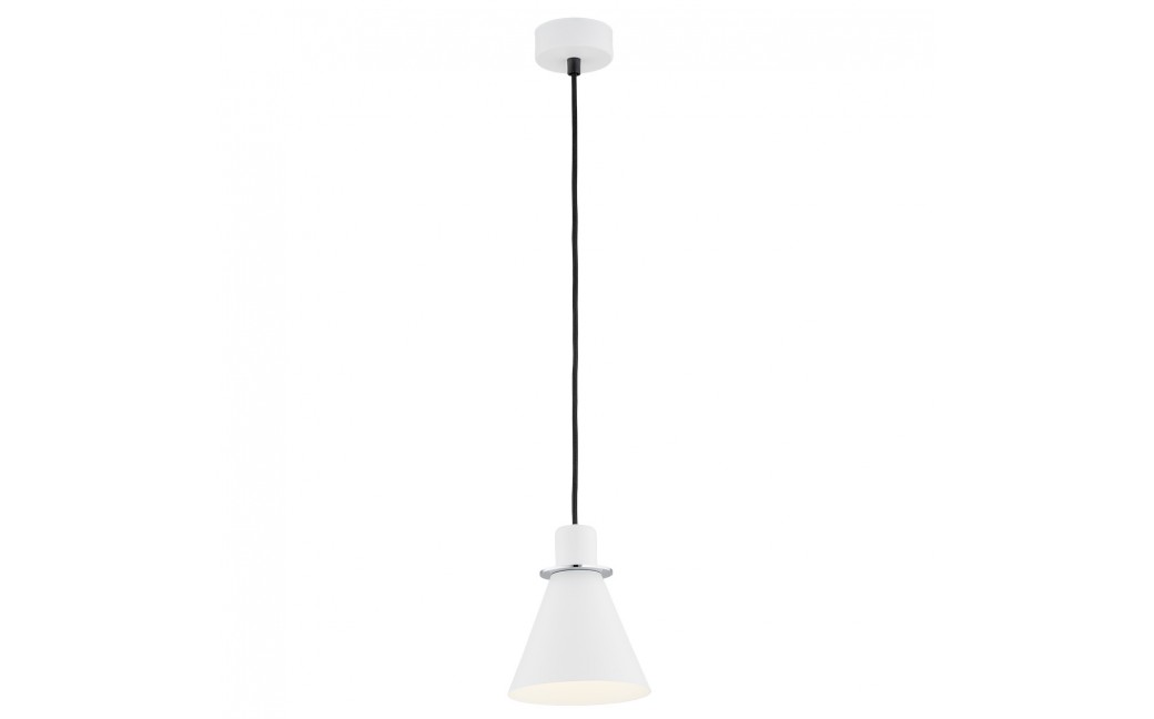 Argon BEVERLY lampa wisząca 1 pł. 1x15W (max) biały struktura elementy chromowane 4681