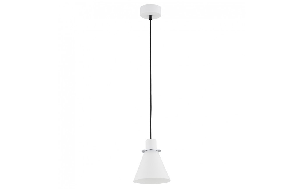 Argon BEVERLY lampa wisząca 1 pł. 1x15W (max) biały struktura elementy chromowane 4681