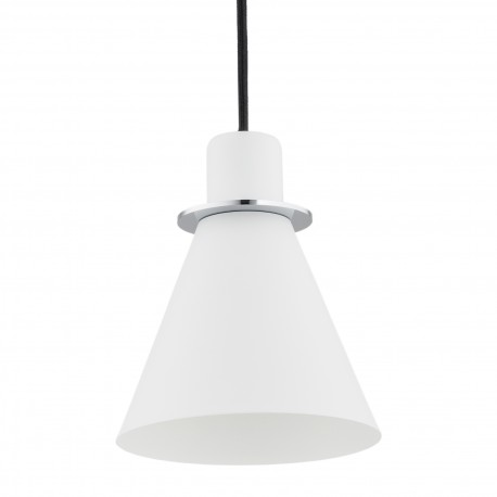 Argon BEVERLY lampa wisząca 1 pł. 1x15W (max) biały struktura elementy chromowane 4681