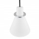 Argon BEVERLY lampa wisząca 1 pł. 1x15W (max) biały struktura elementy chromowane 4681