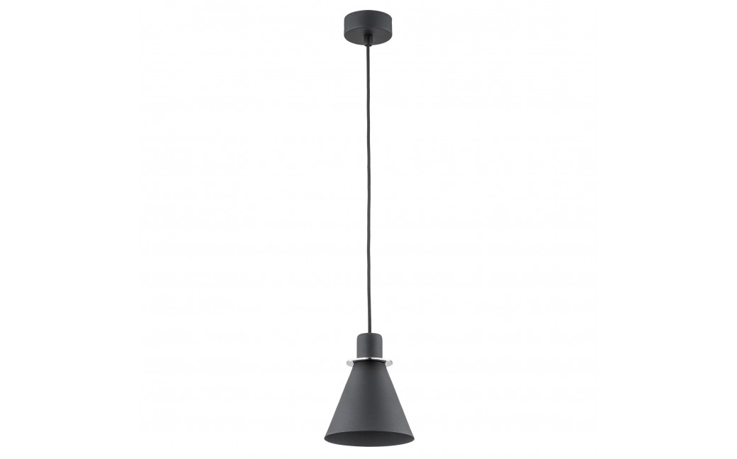 Argon BEVERLY lampa wisząca 1 pł. 1x15W (max) czarny struktura elementy chromowane 4688