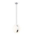 Single pendant lamps - Argon BUFFALO pendant lamp 1 pł. 1x15W (max) opal mat chrome elements 4678 - product 1