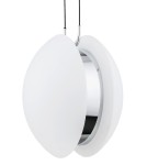 Single pendant lamps - Argon BUFFALO pendant lamp 1 pł. 1x15W (max) opal mat chrome elements 4678 - product 3