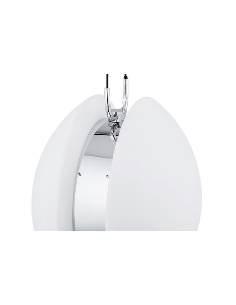 Single pendant lamps - Argon BUFFALO pendant lamp 1 pł. 1x15W (max) opal mat chrome elements 4678 - product kolory-swiatla.pl 4